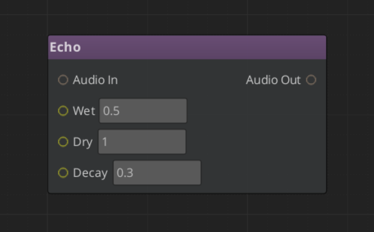 Effect Nodes in Audio Event Editor