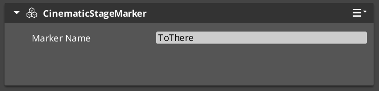 Cinematic Stage Marker component in the O3DE Inspector