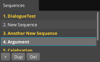 Sequence Pane in O3DE Editor