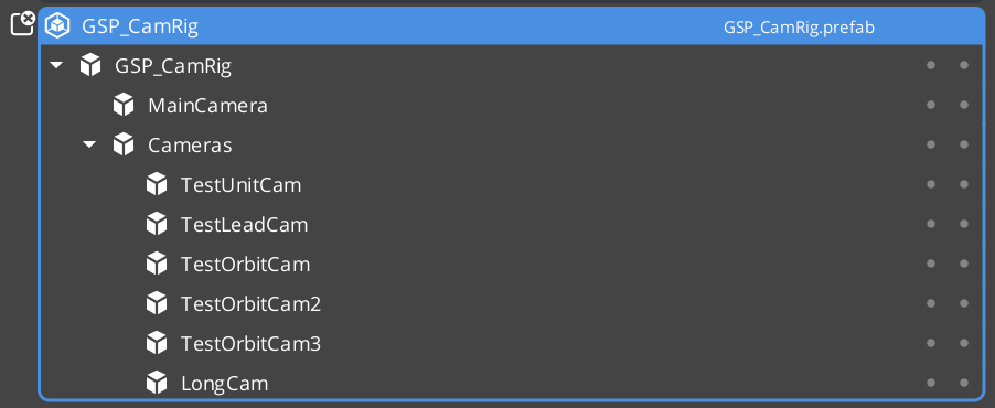 Authored rig prefab in the O3DE Editor